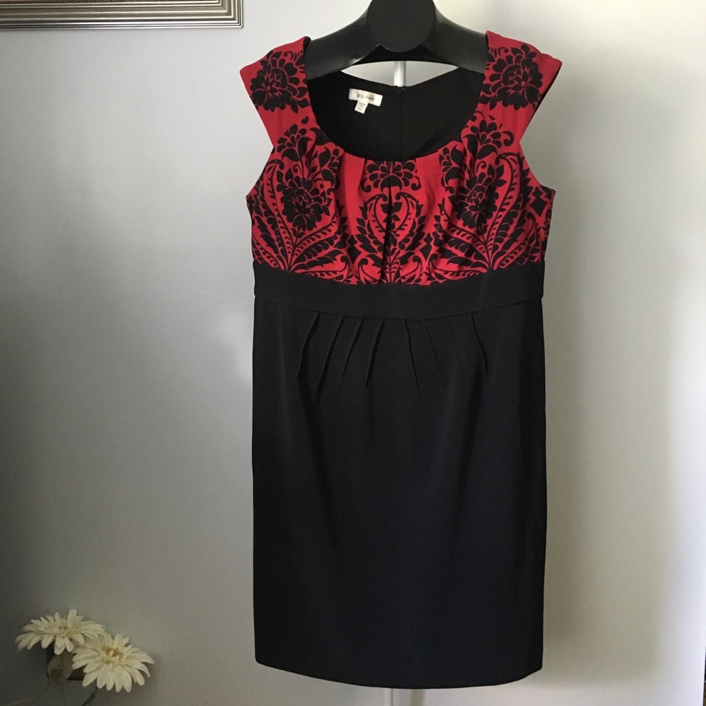 Red and Black Cocktail Dress
